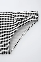 6-14 ANS/ BIKINI TEXTURÉ À CARREAUX VICHY