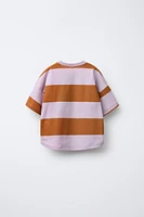 EMBROIDERED STRIPED T-SHIRT