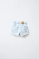BERMUDA EN DENIM DÉCHIR