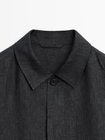 100% linen overshirt