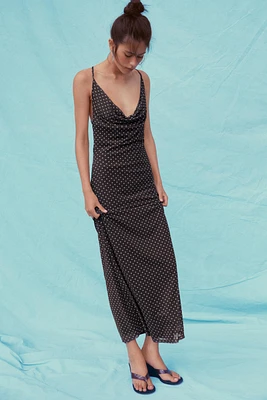 POLKA DOT MAXI DRESS