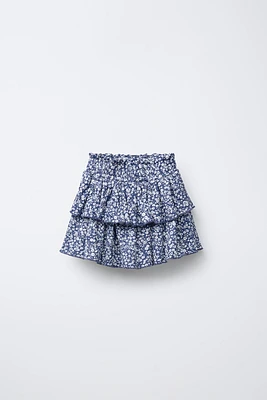 RUFFLED ELASTIC SKIRT