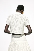 CHEMISE COURTE TEXTURÉE