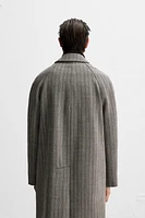 HERRINGBONE WOOL COAT