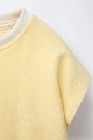 TOWEL T-SHIRT AND BERMUDA SET