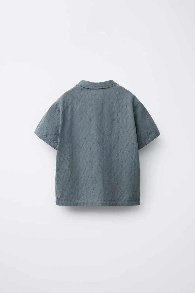 CHEMISE TEXTURÉE JACQUARD