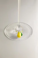 LOT MARQUE-VERRES FRUITS (LOT DE 6)