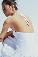 ROBE BIMATIÈRE À ENCOLURE AMÉRICAINE