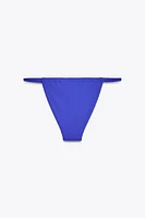 RIBBED TIE-SIDE BIKINI BOTTOMS
