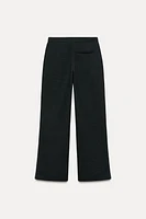 SOFT INTERLOCK WIDE-LEG PANTS