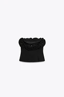 TOP BUSTIER FLEURS