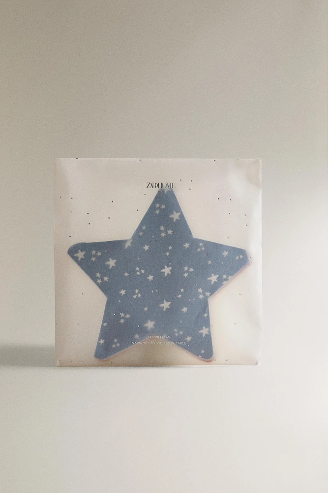 CHILDREN’S SET OF STAR PAPER NAPKINS (SET OF 20)