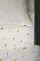 DRAP DE DESSUS COTON IMPRIMÉ MIMOSA