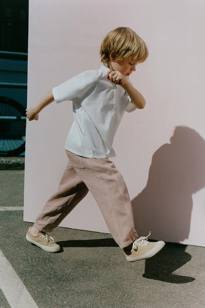 TEXTURED POLO SHIRT