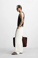 DOUBLE NECK BUTTON TANK TOP
