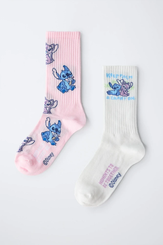 TWO-PACK OF LILO & STITCH © DISNEY KNEE-HIGH SOCKS