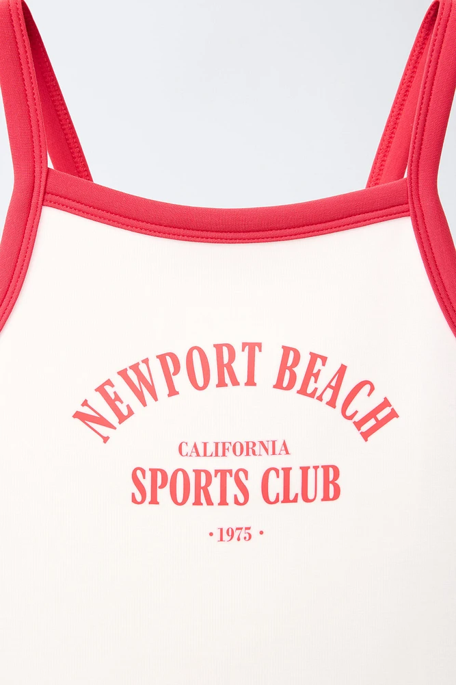 T-SHIRT AVEC MODAL ET INSCRIPTION IMPRIMÉE