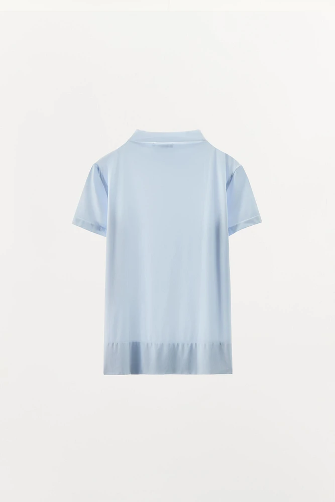 TOP COL MONTANT AVEC POLYAMIDE