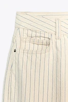 Z1975 STRIPED HIGH-WAIST STRAIGHT FULL-LENGTH JEANS