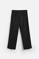 FLARED FIT PANTS WITH BELT