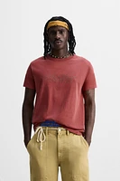 T-SHIRT DÉLAVÉ RELIEF