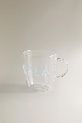 TASSE BOROSILICATE INSCRIPTION
