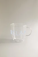 TASSE BOROSILICATE INSCRIPTION