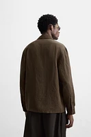 CHEMISE RAYURES MÉLANGE MODAL