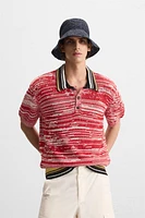 POLO EN MAILLE CONTRASTE