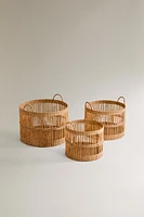 BASKET WITH HANDLES