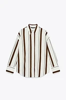 STRIPED POPLIN SHIRT