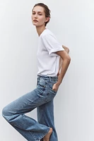 Z1975 HIGH RISE WIDE LEG LONG LENGTH JEANS