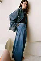 TRF PAPERBAG HIGH-WAISTED JEANS