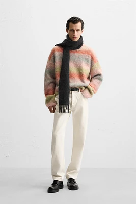 TEXTURED STRIPED SWEATER