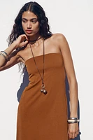 HEAVY COTTON STRAPLESS DRESS