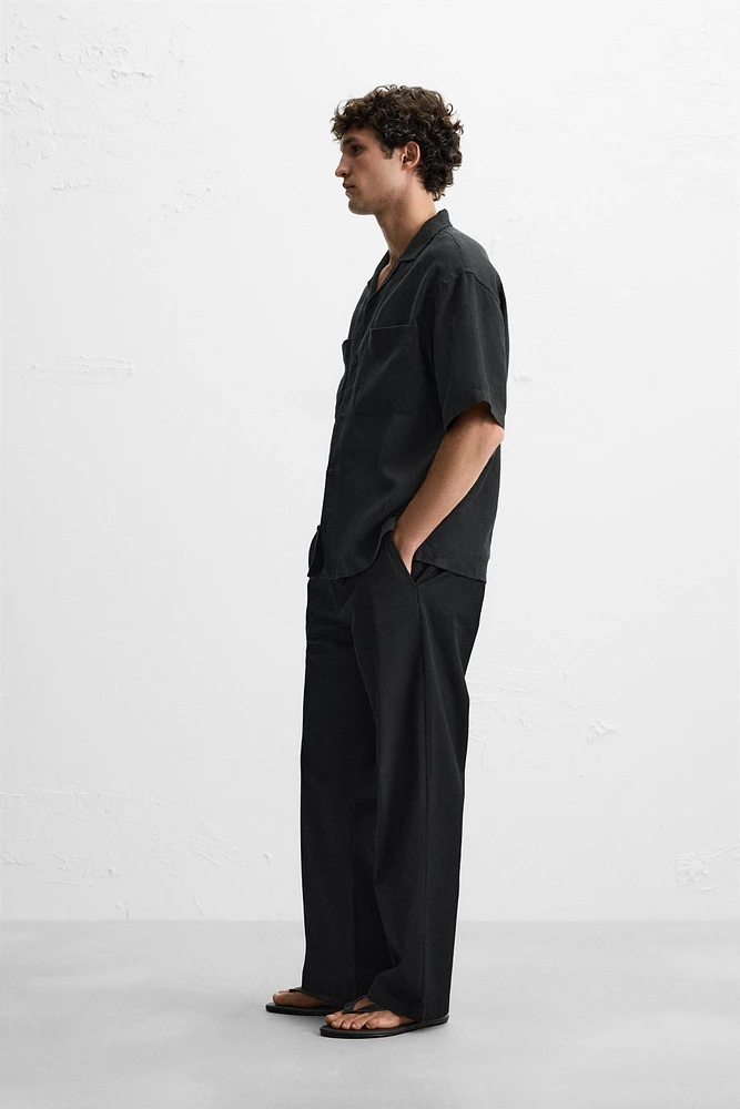 PANTALON STRAIGHT FIT STRUCTURÉ