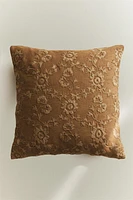 HOUSSE DE COUSSIN BRODERIE FLEUR