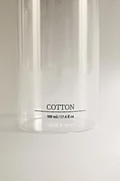 BOROSILICATE BATHROOM JAR WITH TEXT