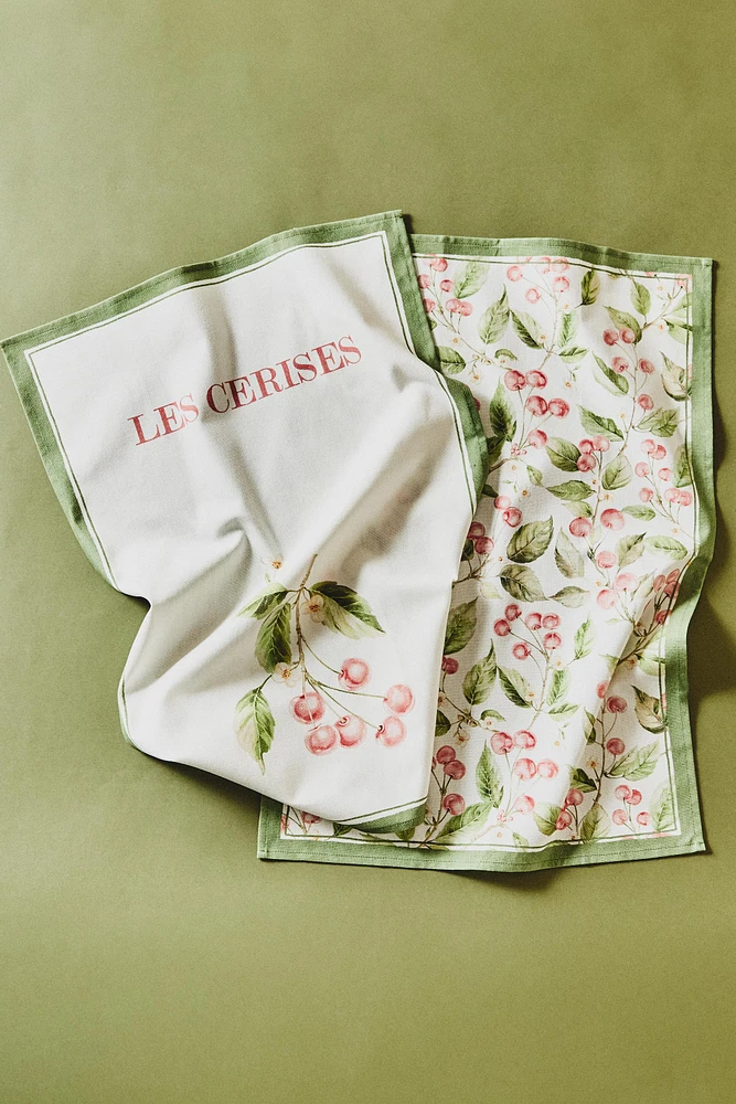 LOT PAÑOS COCINA COTON CÈDRE (LOT DE 2)