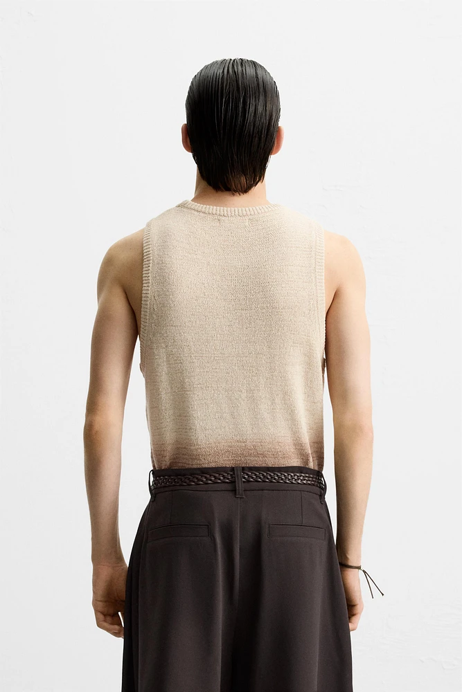 T-SHIRT EN MAILLE COTON - LIN