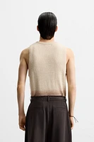 T-SHIRT EN MAILLE COTON - LIN