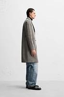 HERRINGBONE WOOL COAT