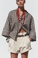 WIDE SLEEVE LINEN SHIRT