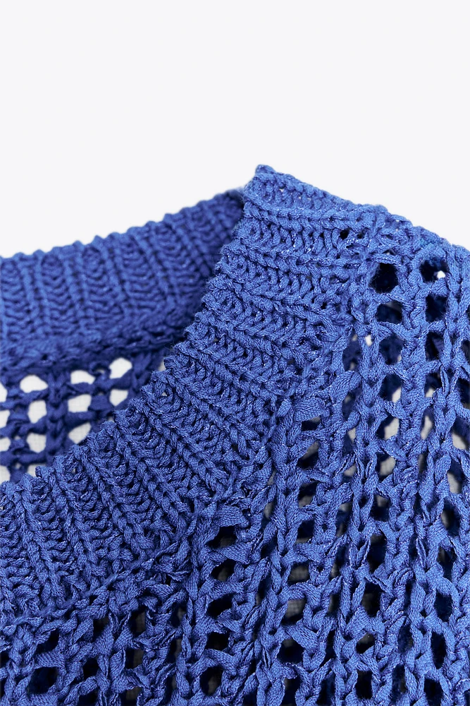 TOP EN MAILLE MANCHES FRANÇAISES