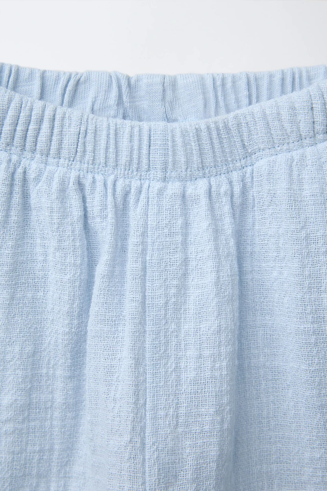 COMBINATION TEXTURED PANTS