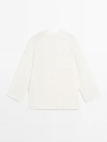 Cardigan oversize en maille fine