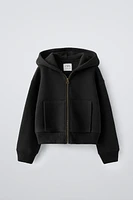 HOODED SWEATSHIRT WITH ZIP