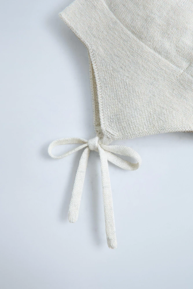 BONNET EN COTON ET SOIE