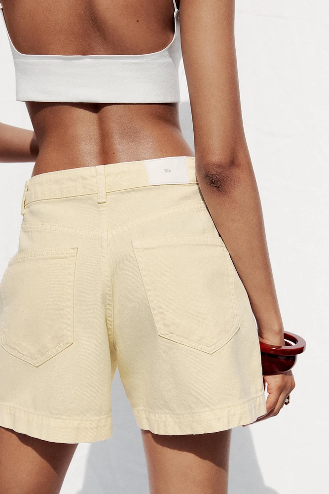Z1975 HIGH-WAISTED SHORTS WITH PATCH POCKETS