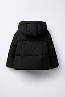 HOODED QUILTED JACKET